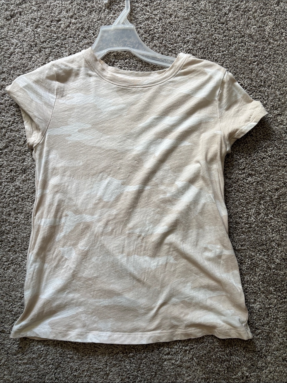Athleta CamoShort Sleeve Tee - Cream